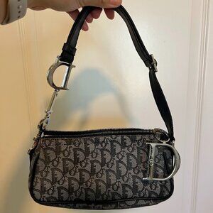 Vintage Christian Dior Trotter Charm Pochette Shoulder Bag